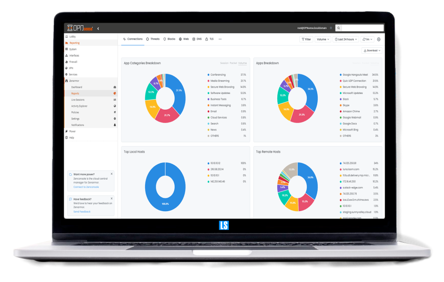 Interface de Integração do Zenarmor com OPNsense pela Linux Solutions