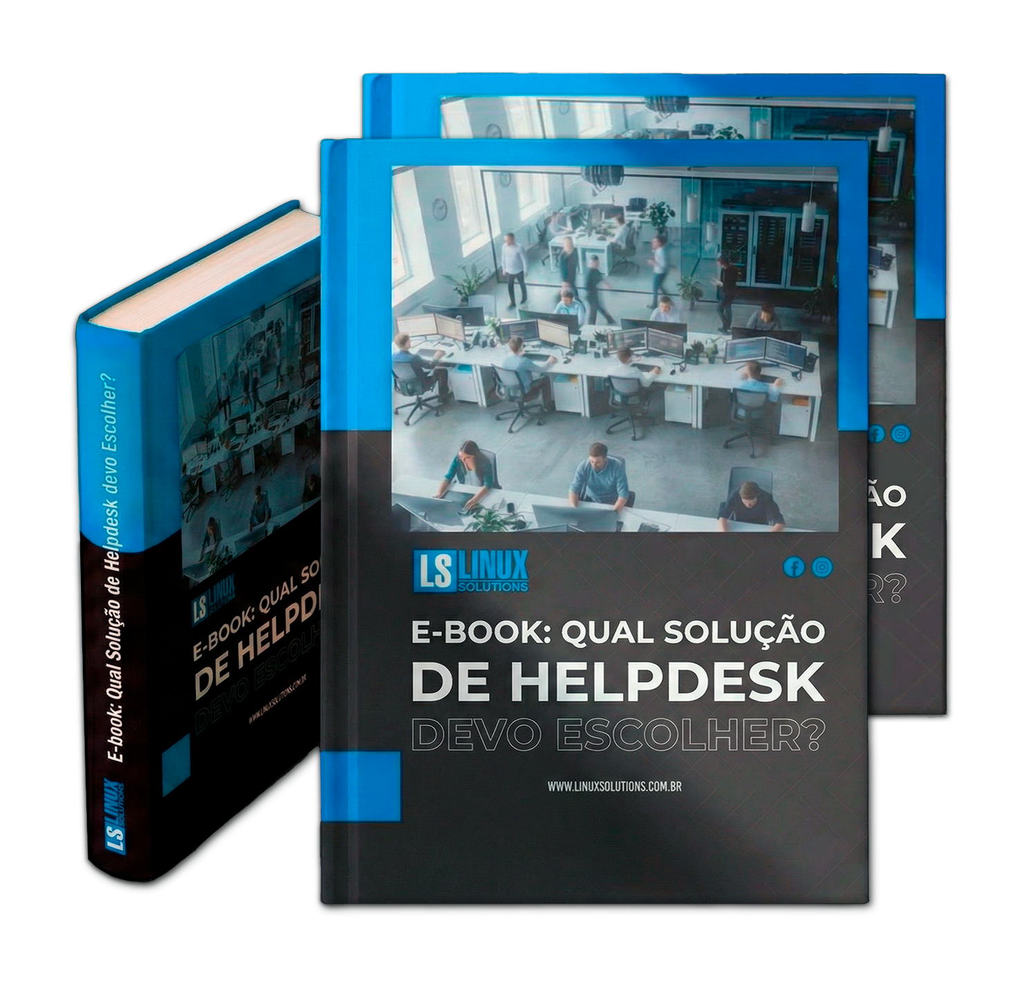 Mockup do E-book: Qual Solução de Helpdesk devo Escolher?